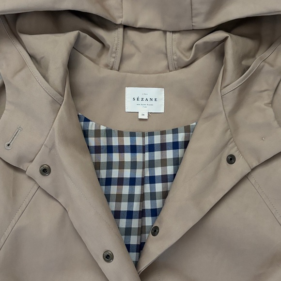EUC sezane hugo parka sand size us 2/fr 34/uk 6 organic cotton - Picture 5 of 16